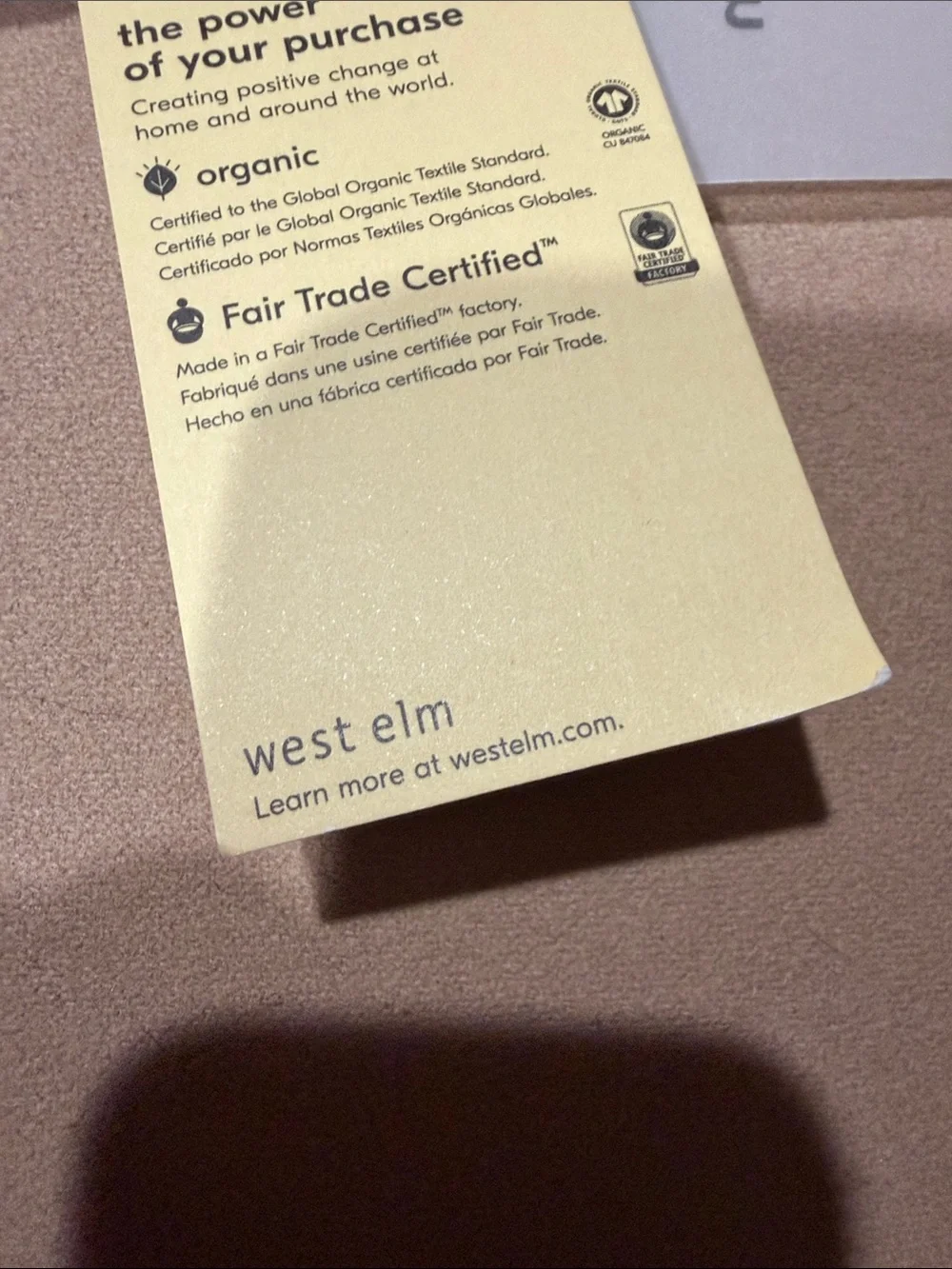 West Elm textured quilted